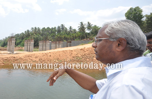 JR Lobo visits thumbay vented dam